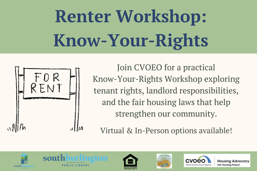 Know Your Rights Training- South Burlington